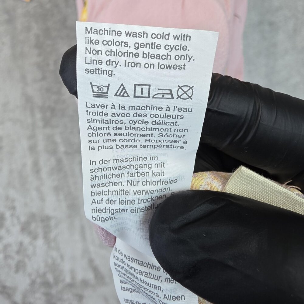 Madewell Skirt Womens 4 Pink Yellow Floral Wrap Midi Lightweight Viscose - Picture 7 of 10